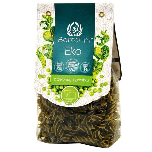 BIO Makaron z zielonego groszku Bartolini 250 g
