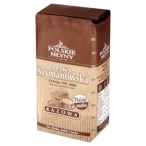 Mąka Szymanowska razowa typ 2000 Polskie Młyny 1 kg