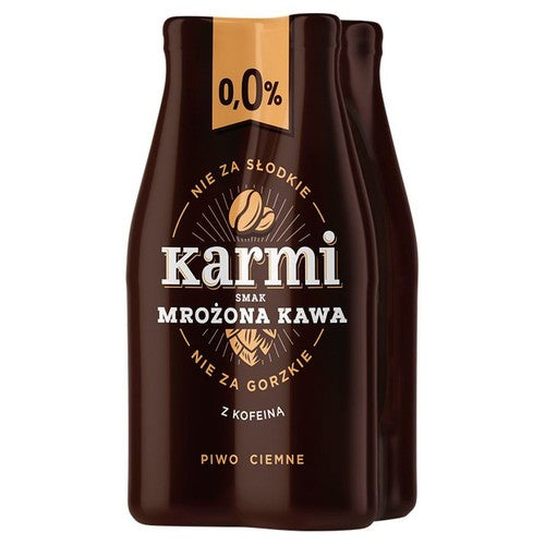 Piwo ciemne bezalkoholowe Mrożona Kawa o smaku kawy alk. 0,0% obj. Karmi 4 x 400 ml