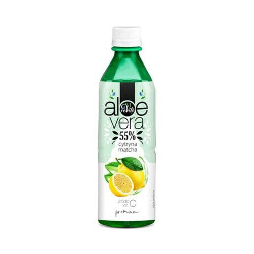 Napój aloesowy Aloe Vera z matchą i sokiem z cytryny ReVito 500 ml