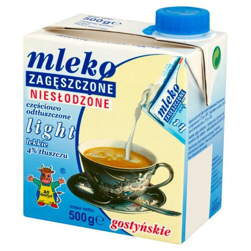 Mleko zagęszczone niesłodzone 4% light SM Gostyń 500 g