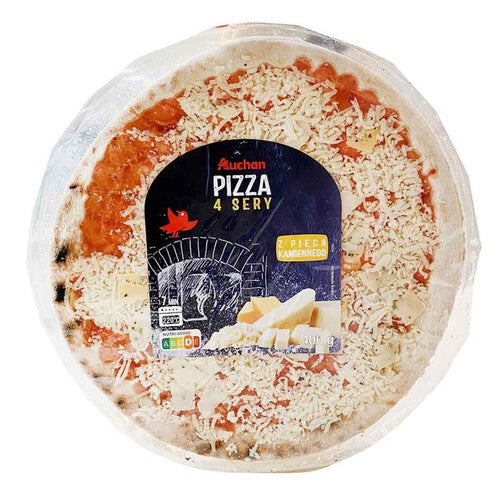 Pizza 4 sery Auchan 400 g
