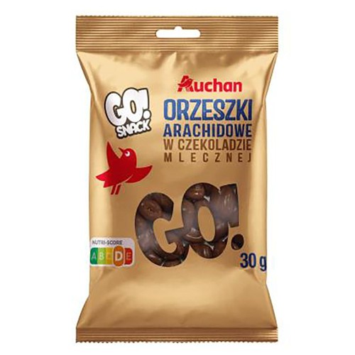 Orzechy arachidowe w czekoladzie mlecznej Auchan 30 g