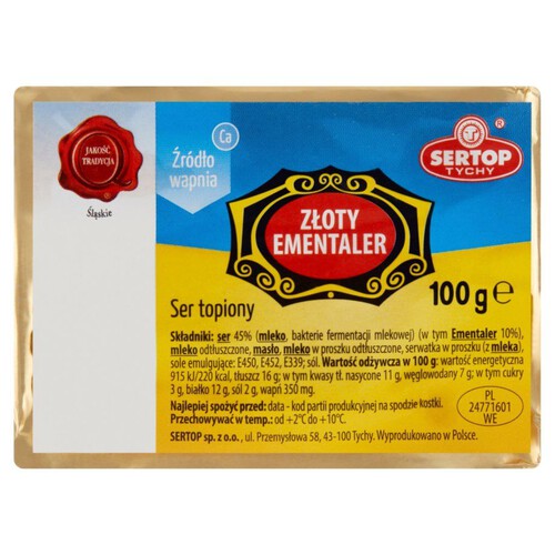 Ser topiony ementaler Sertop 100 g