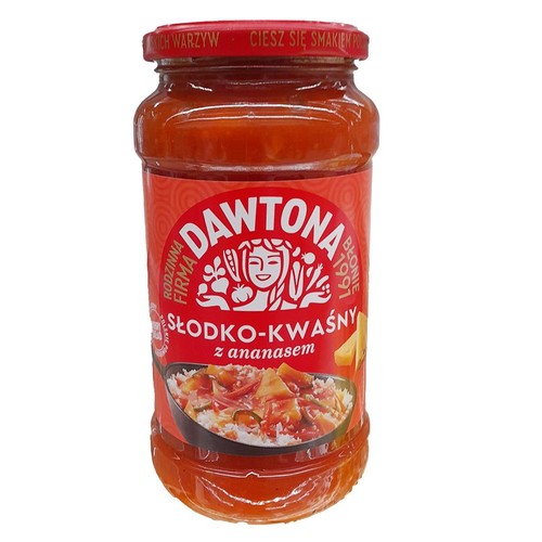 Sos słodko-kwaśny z ananasem Dawtona 520 g