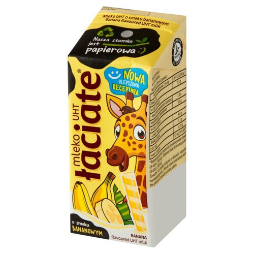 Mleczko UHT o smaku bananowym Łaciate 200 ml