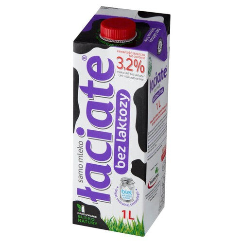 Mleko UHT bez laktozy 3.2% Łaciate 1 l