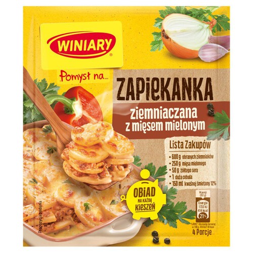 Pomysł na …zapiekanka ziemniaczana z mięsem mielonym Winiary 42 g