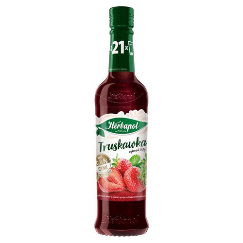 Syrop o smaku truskawkowym Herbapol 420 ml