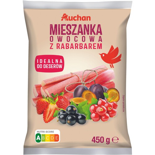 Mieszanka owocowa z rabarbarem Auchan 450 g