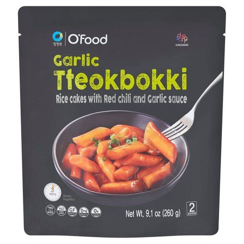Tteokbokki - kluski ryżowe w sosie czosnkowym z chili O'Food 260 g
