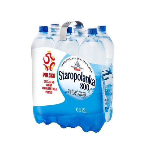 Woda mineralna niegazowana Staropolanka 6 x 1,5 l