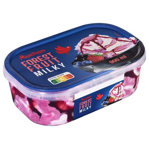 Lody o smaku owoców leśnych Auchan 900 ml