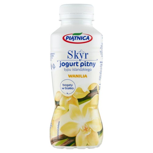 Skyr jogurt pitny typu islandzkiego wanilia Piątnica 330 ml