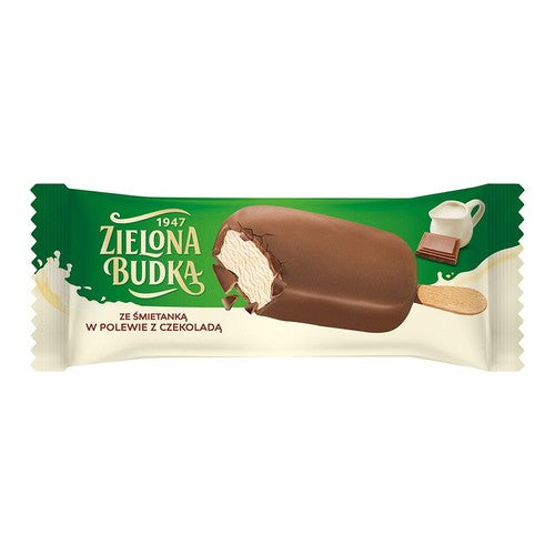 Lody ze śmietanką w polewie z czekoladą Zielona Budka 90 ml