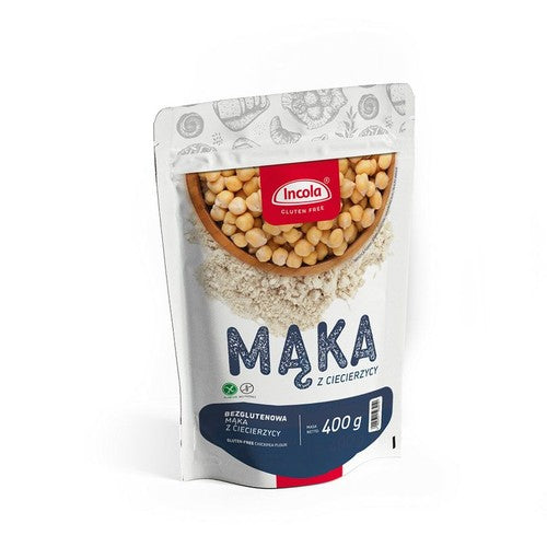 Mąka z ciecierzycy bez glutenu Incola 400 g