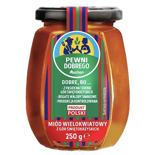 Miód wielokwiatowy z Gór Świętokrzyskich Pewni Dobrego 250 g