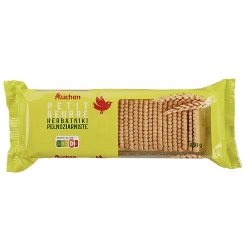 Herbatniki pełnoziarniste Auchan 200 g