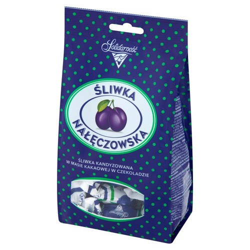 Śliwka kandyzowana w masie kakaowej w czekoladzie Solidarność 350 g