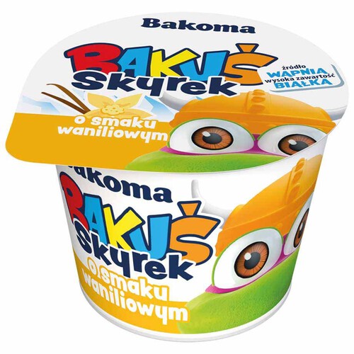 Bakuś Skyrek o smaku waniliowym Bakoma 100 g