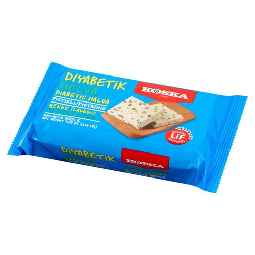 Chałwa sezamowa z orzechami pistacjowymi bez dodatku cukru Koska 200 g