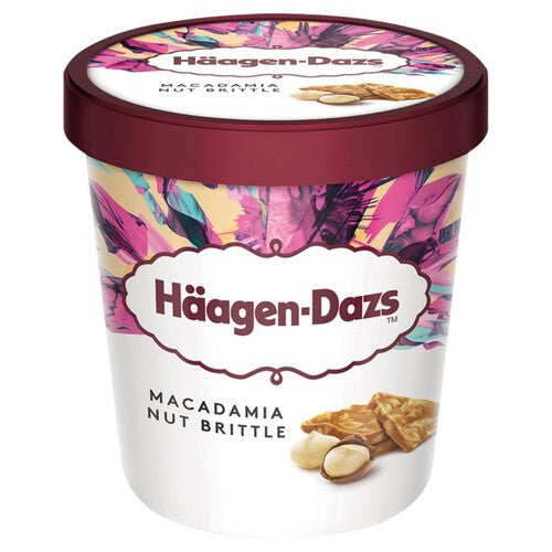 Lody waniliowe z orzechami macadamia w karmelu Häagen-Dazs 460 ml