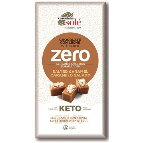 KETO Czekolada mleczna bez dodatku cukru słony karmel Sole 100 g