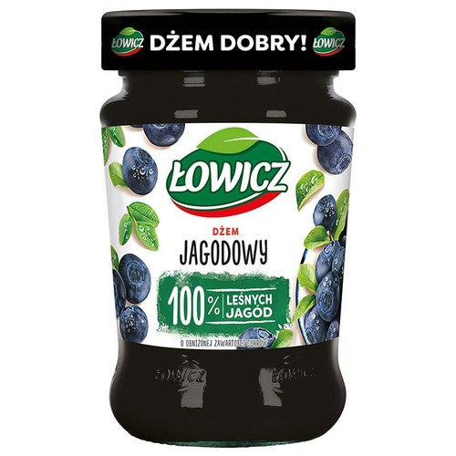 Dżem jagodowy o obniżonej zawartości cukrów Łowicz 280 g