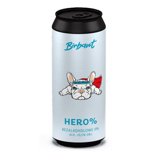 Piwo bezalkoholowe Hero alk. 0.5% obj. Birbant 500 ml