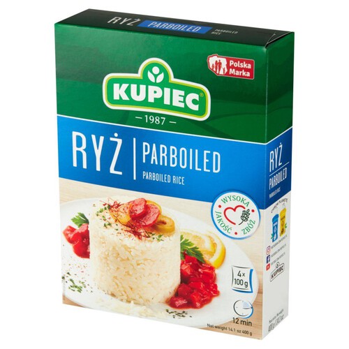 Ryż Parboiled Kupiec 4 x 100 g
