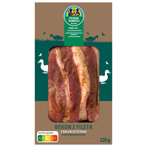 Bekon z fileta z kaczki w przyprawie klasycznej Pewni Dobrego 320 g