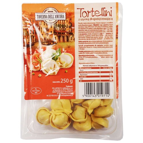 Tortellini z szynką długodojrzewającą Taverna Dell Ancora 250 g