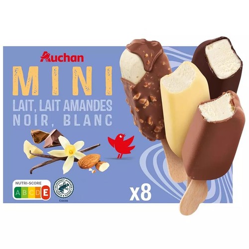 Lody mini Gourmands 4 smaki Auchan 8 x 45 g