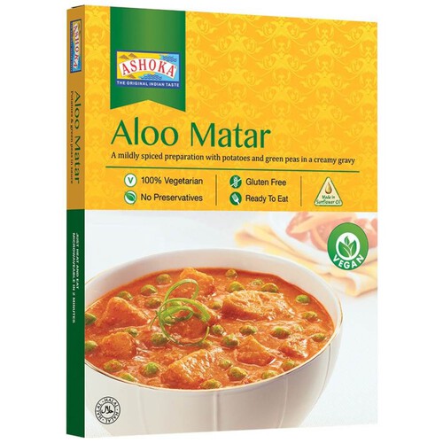 Danie Aloo Matar ziemniaki z zielonym groszkiem Ashoka 280 g