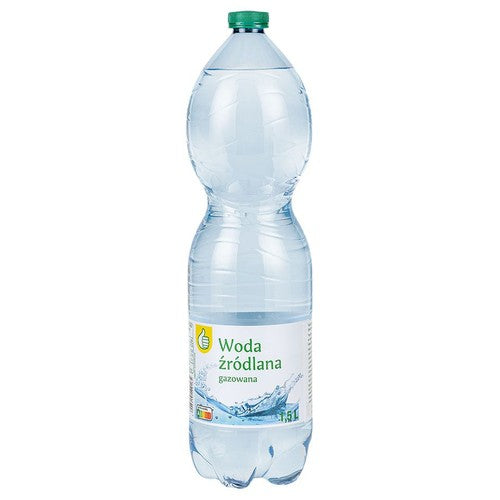 Woda źródlana gazowana Auchan 1,5 l