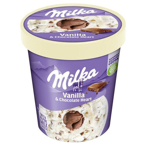 Lody waniliowe z kawałkami czekolady mlecznej Milka 480 ml