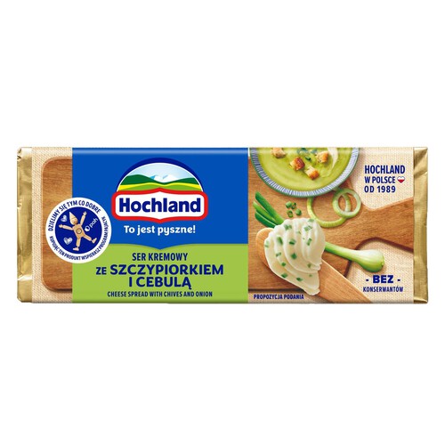 Ser topiony z szczypiorkiem i cebulką Hochland 90 g