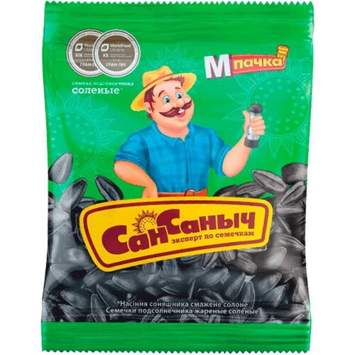 Nasiona słonecznika smażone solone San Sanych 285 g
