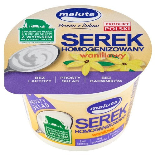 Serek homogenizowany waniliowy bez laktozy Maluta 220 g