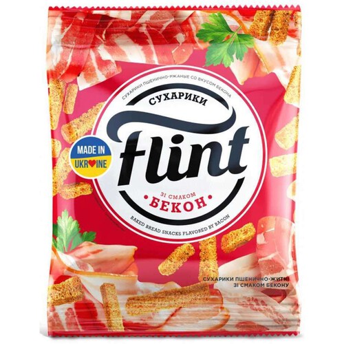 Sucharki o smaku boczku Flint 70 g