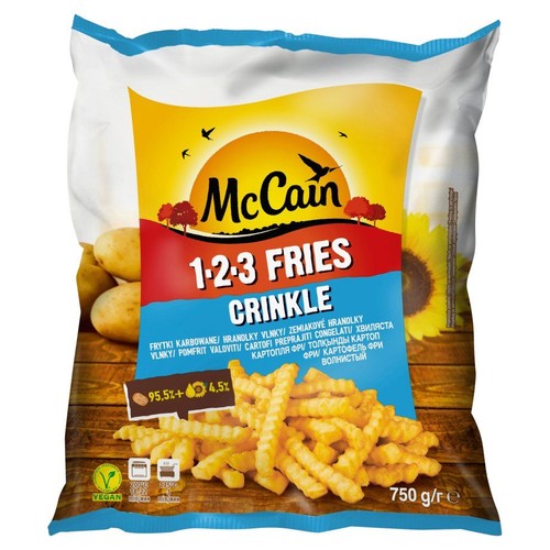 Frytki karbowane 123 Crinkle McCain 750 g