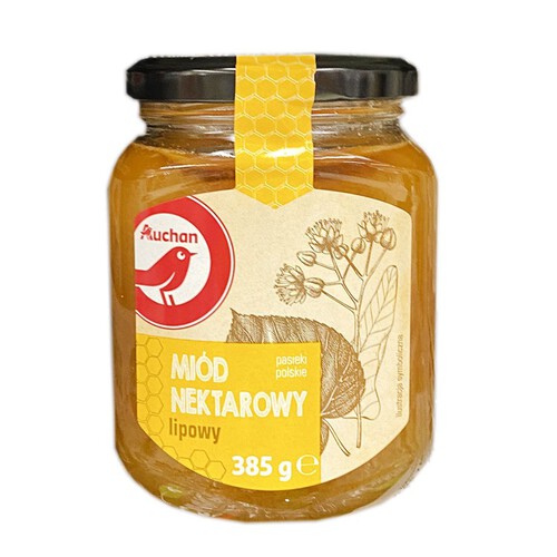 Miód nektarowy lipowy Auchan 385 g