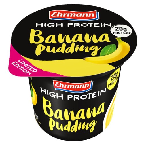 High Protein Pudding o smaku bananowym EHRMANN 200 g