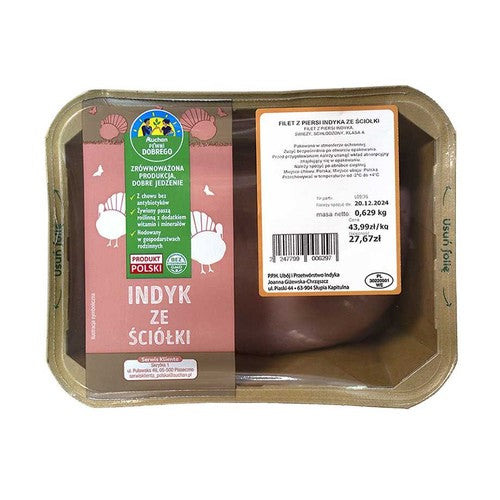 Filet z piersi indyka ze ściółki Pewni Dobrego na wagę ok 560 g