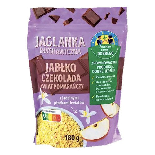 Jaglanka o samku jabłko-czekolada i kwiatu pomarańczy Pewni Dobrego 180 g
