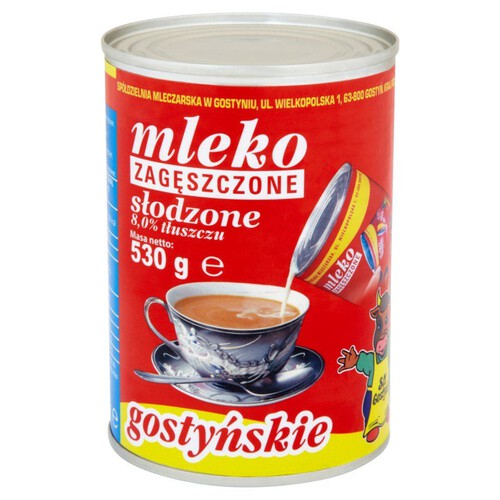 Mleko zagęszczone słodzone 8% SM Gostyń 530 g
