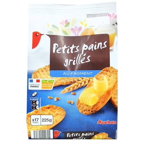 Grzanki pszenne Auchan 225 g