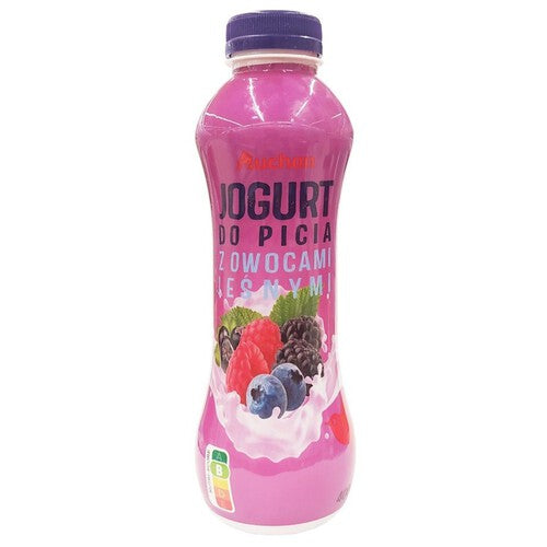 Jogurt pitny owoce leśne Auchan 400 g
