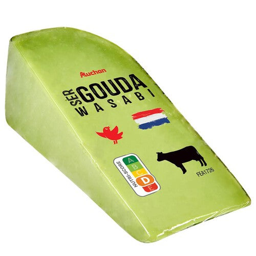 Ser Gouda wasabi Auchan na wagę ok. 250 g