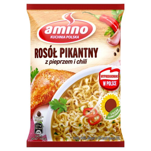 Rosół pikantny z pieprzym i chili Amino 58 g